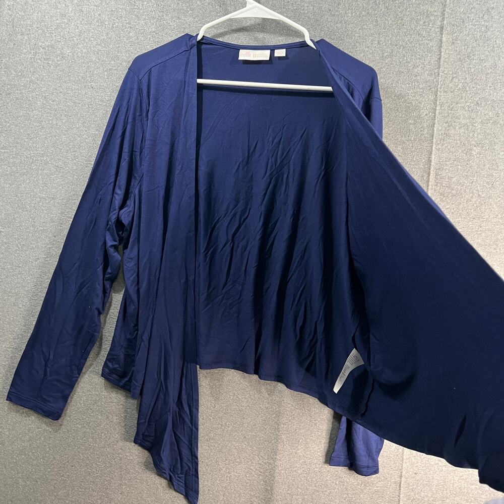 Belle by Kim Gravel Rayon Spandex Shrug Twilight, Large - Picture 4 of 10